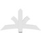Ekena Millwork Davenport Architectural Grade PVC Gable Bracket, 60"W x 32 1/2"H x 4"D x 6"F, 13/12 Pitch GBP060X33X0406DAV00 - alternate 3
